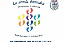 camminata volantino ritaglio